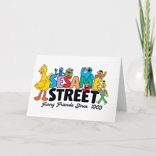 Sesame Street | Furry Friends Since 1969 Card (Front)