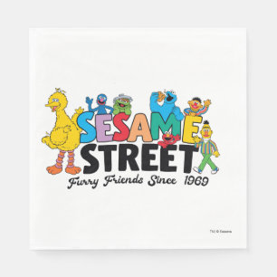 Sesame Street Furry Friends Since 1969 Napkins