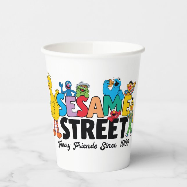 Sesame Street | Furry Friends Since 1969 Paper Cups (Left)