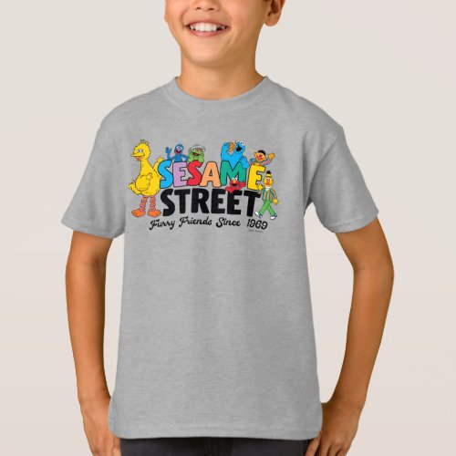 Sesame Street  Furry Friends Since 1969 T_Shirt