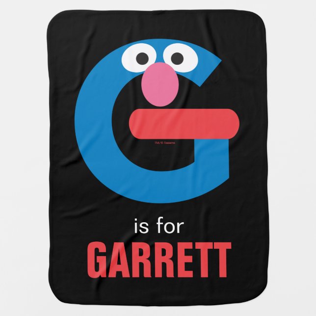 Sesame Street | G is for Grover Baby Blanket (Front)