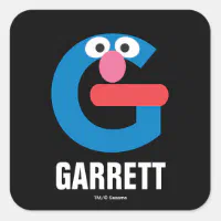 Sesame Street | G is for Grover Square Sticker | Zazzle