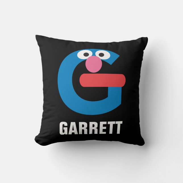 Sesame Street | G is for Grover Throw Pillow (Front)