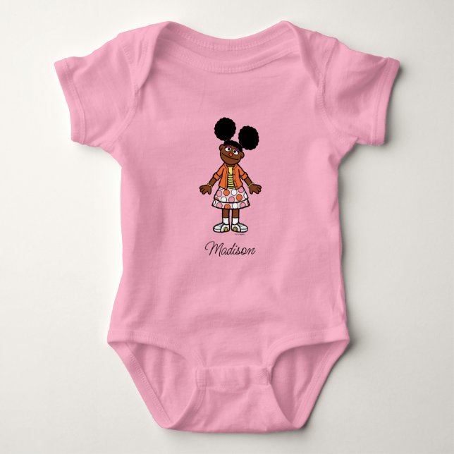 Sesame Street | Gabrielle Add Your Name Baby Bodysuit (Front)