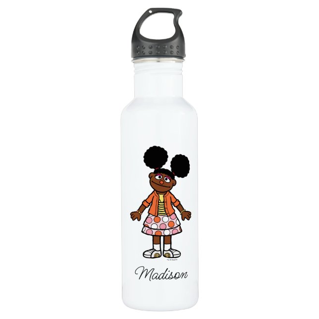 Sesame Street | Gabrielle Add Your Name Stainless Steel Water Bottle (Front)
