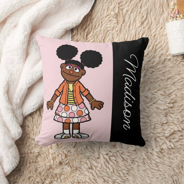 Sesame Street | Gabrielle Add Your Name Throw Pillow (Blanket)