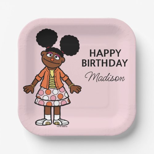 Sesame Street  Gabrielle Happy Birthday Paper Plates