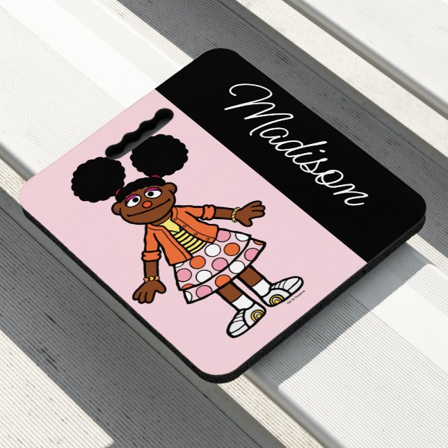 Sesame Street | Gabrielle Portrait | Add Your Name Seat Cushion (In Situ)