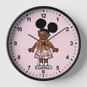 Sesame Street   Gabrielle Portrait Clock