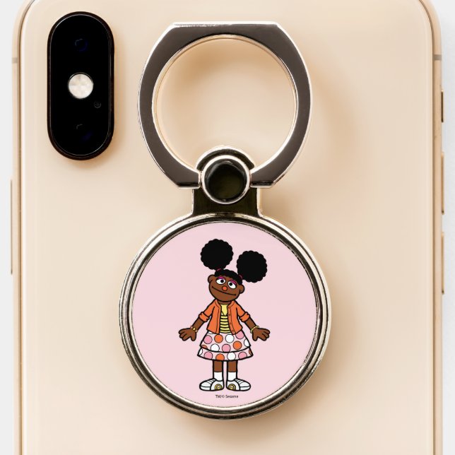Sesame Street | Gabrielle Portrait Phone Ring Stand (Close Up)