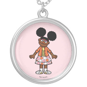Sesame Street   Gabrielle Portrait Silver Plated Necklace