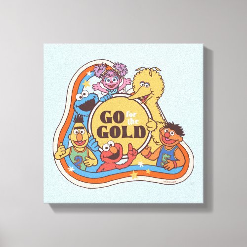 Sesame Street  Go for the Gold Canvas Print