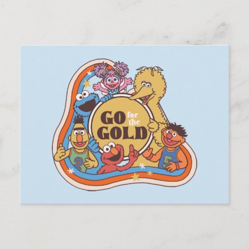 Sesame Street  Go for the Gold Postcard