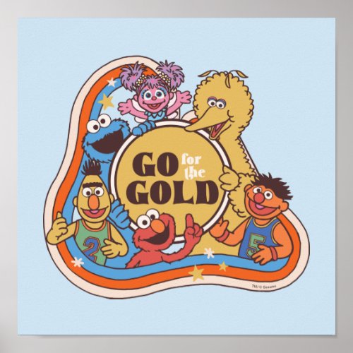 Sesame Street  Go for the Gold Poster