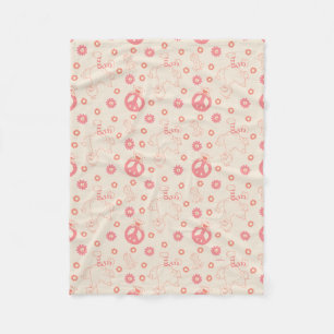Sesame Street   Good Vibes Pattern Fleece Blanket