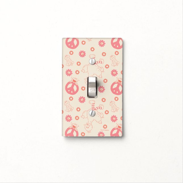 Sesame Street | Good Vibes Pattern Light Switch Cover (In Situ)