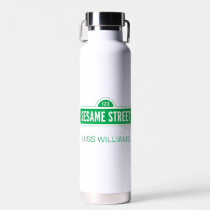 Sesame Street Green Logo Add Your Name Water Bottle