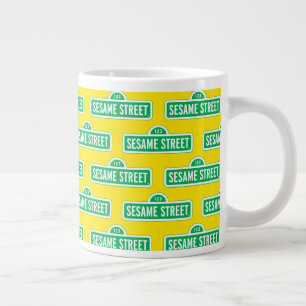 Sesame Street Green Logo Giant Coffee Mug