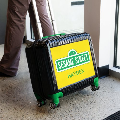 Sesame Street  Green Logo Luggage