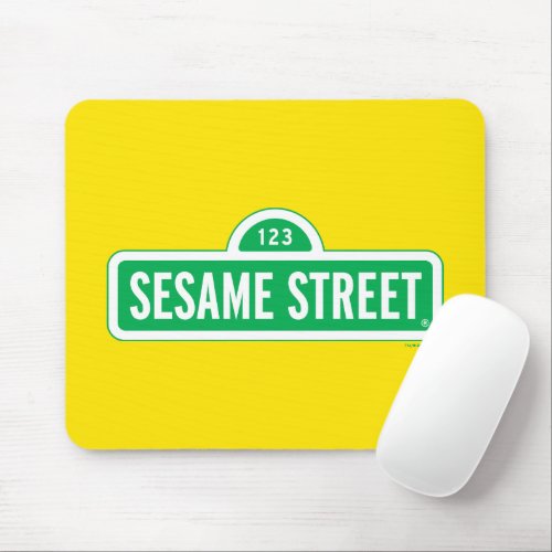 Sesame Street  Green Logo Mouse Pad