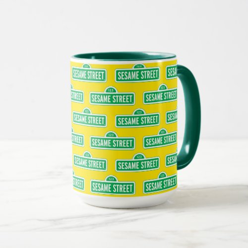 Sesame Street  Green Logo Mug