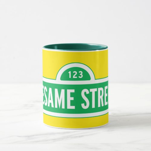 Sesame Street  Green Logo Mug