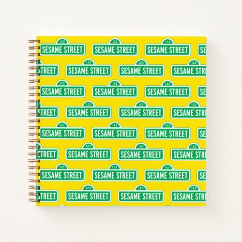 Sesame Street  Green Logo Notebook