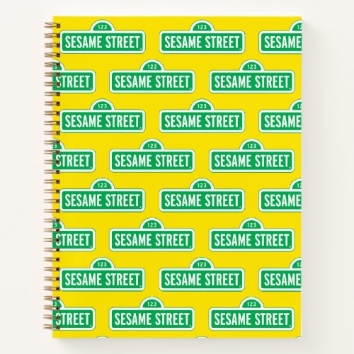 Sesame Street  Green Logo Notebook