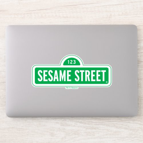 Sesame Street  Green Logo Sticker
