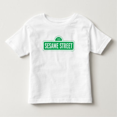 Sesame Street  Green Logo Toddler T_shirt