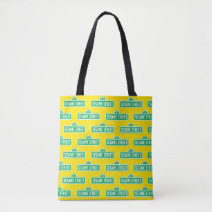Sesame Street Green Logo Tote Bag