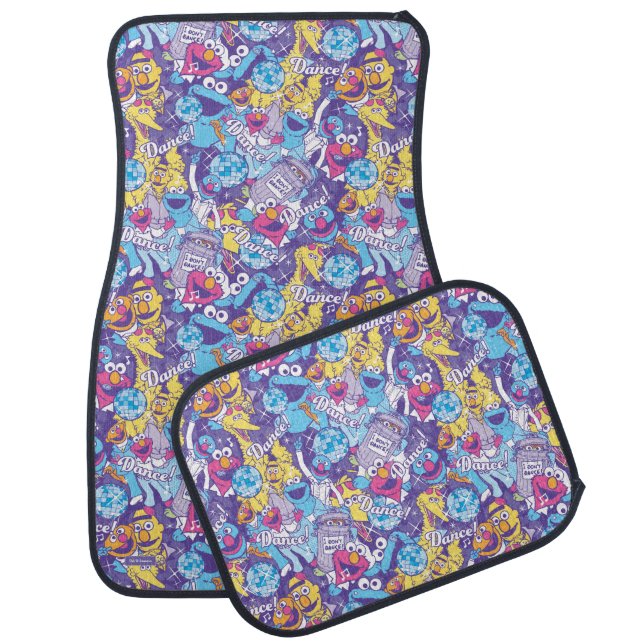 Sesame Street | Groovy Dance Pattern Car Floor Mat (Set)