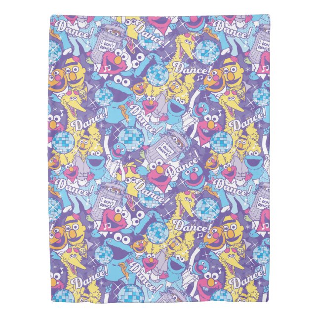 Sesame Street | Groovy Dance Pattern Duvet Cover (Front)