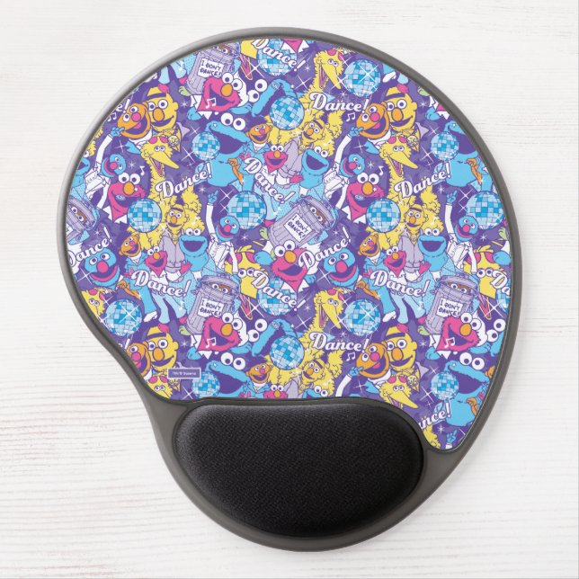 Sesame Street | Groovy Dance Pattern Gel Mouse Pad (Front)