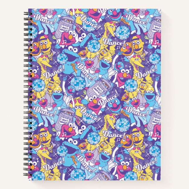 Sesame Street | Groovy Dance Pattern Notebook (Front)
