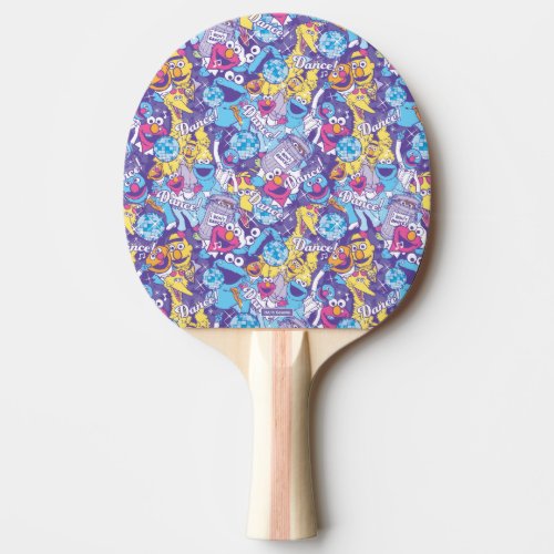 Sesame Street  Groovy Dance Pattern Ping Pong Paddle