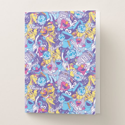 Sesame Street  Groovy Dance Pattern Pocket Folder