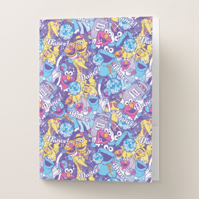 Sesame Street | Groovy Dance Pattern Pocket Folder (Front)