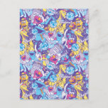 Sesame Street | Groovy Dance Pattern Postcard