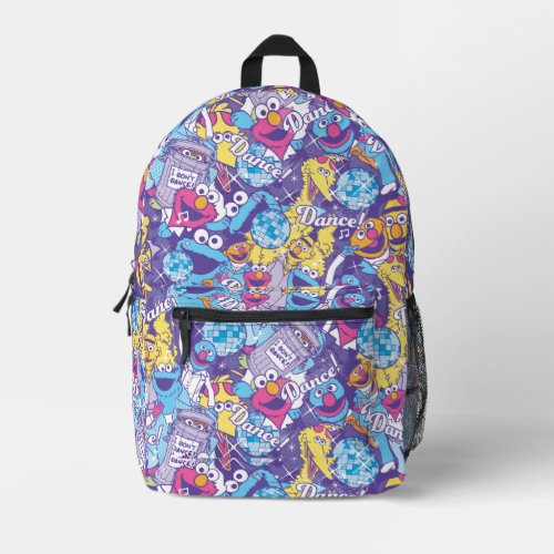 Sesame Street | Groovy Dance Pattern Printed Backpack