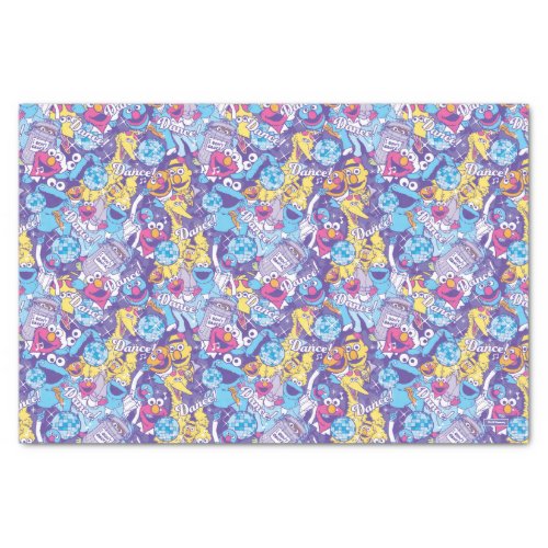 Sesame Street  Groovy Dance Pattern Tissue Paper