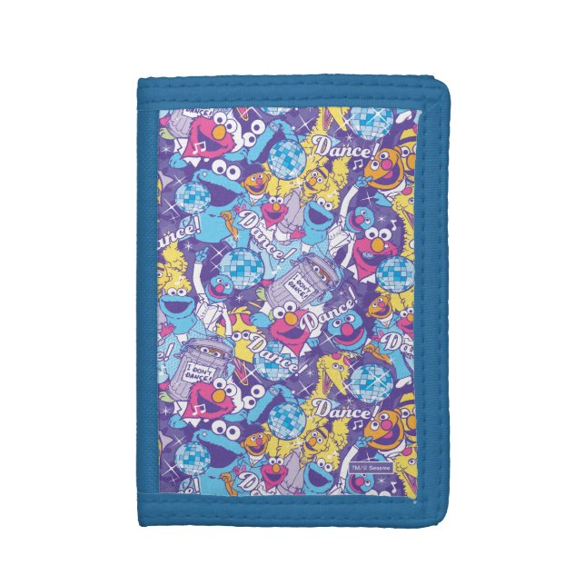 Sesame Street | Groovy Dance Pattern Trifold Wallet (Front Vertical)