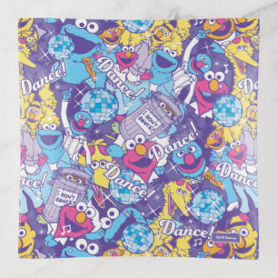 Sesame Street Groovy Dance Pattern Trinket Tray