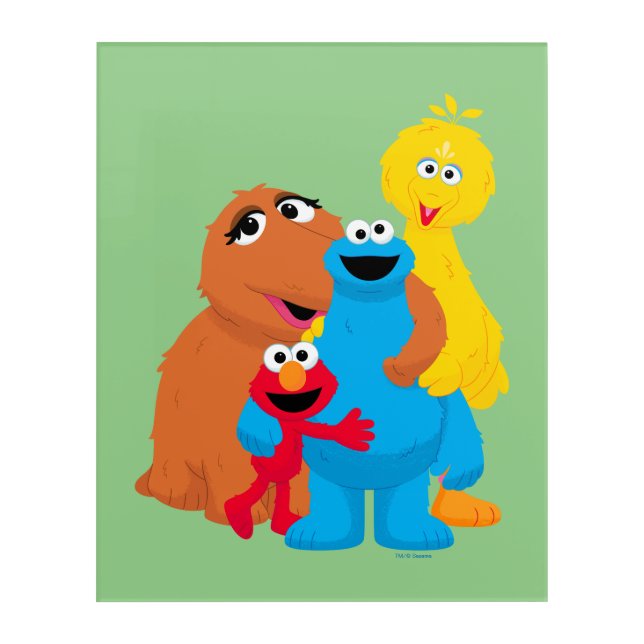 Sesame Street | Group Hug Acrylic Print (Front)