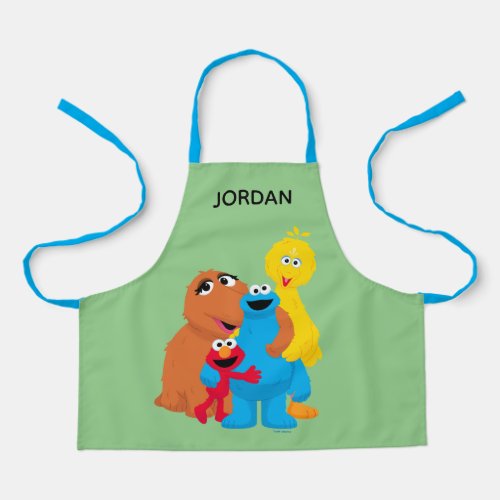 Sesame Street  Group Hug  Add Your Name Apron