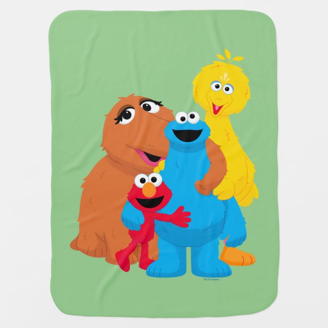 Sesame Street | Group Hug Baby Blanket (Front)
