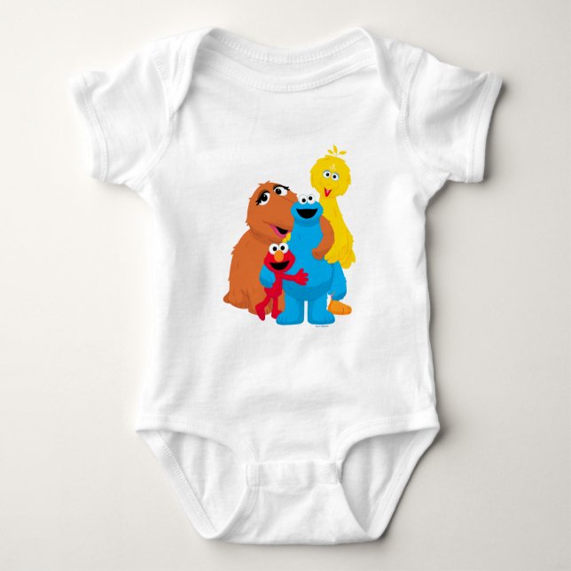 Sesame Street | Group Hug Baby Bodysuit (Front)