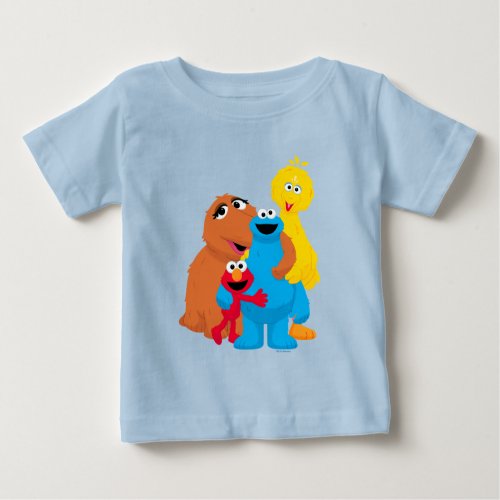 Sesame Street  Group Hug Baby T_Shirt