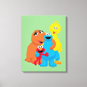 Sesame Street Group Hug Canvas Print
