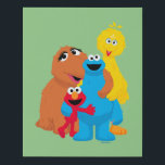 Sesame Street | Group Hug Faux Canvas Print<br><div class="desc">Check out this fun Sesame Street design featuring Snuffleupagus,  Elmo,  Cookie Monster and Big Bird.     ©  2024 Sesame Workshop. www.sesamestreet.org</div>